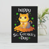 Happy Saint Catricks Day St Patricks Irish Leprech Einladung (Stehend Vorderseite)