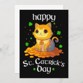 Happy Saint Catricks Day St Patricks Irish Leprech Einladung (Vorne/Hinten)