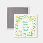 Happy Saint David's Day Magnet (Vorderseite/Rückseite)
