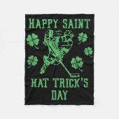 Happy Saint Hat Tricks Day Funny St Patrick's Day  Fleecedecke (Vorderseite)
