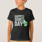 Happy Saint Hat Trick's Day Ice Hockey St Patricks T-Shirt (Vorderseite)