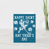 Happy Saint Hat Trick's Day St Patricks Day Funny Karte (Vorderseite)