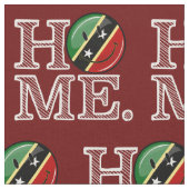 Happy Saint Kitts Flag House Warmer Stoff (Nahaufnahme)