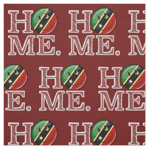 Happy Saint Kitts Flag House Warmer Stoff