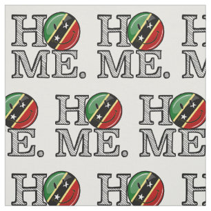 Happy Saint Kitts Flag House Warmer Stoff
