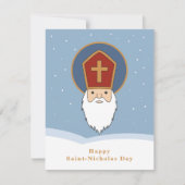 Happy Saint Nicholas Day Grußkarte Feiertagskarte (Vorderseite)