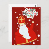 Happy Saint Nicholas Day Postkarte (Vorne/Hinten)