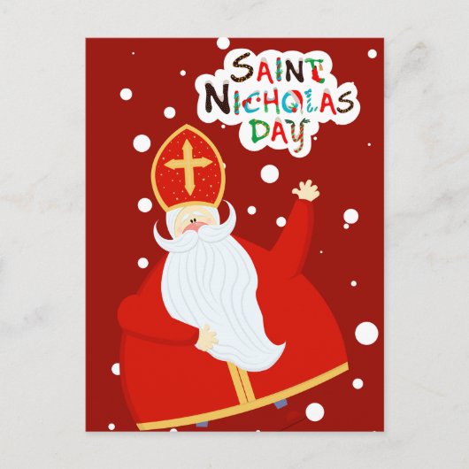 Happy Saint Nicholas Day Postkarte (Vorderseite)