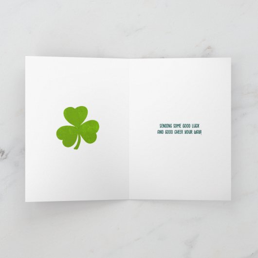 Happy Saint Paddy's Day Bright Modern Lettering Karte (Innenseite)