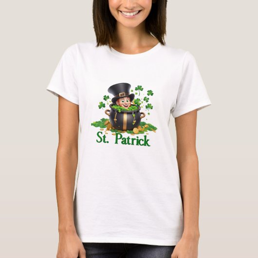 Happy Saint Patrick Day T-Shirt (Vorderseite)