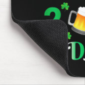 Happy Saint Patrick's Day 2024 Irish Shamrock Face Mousepad (Ecke)