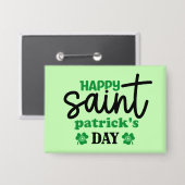 Happy Saint Patrick's Day-59889 Button (Vorderseite/Rückseite)