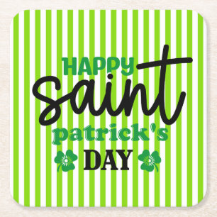 Happy Saint Patrick's Day-59889 Rechteckiger Pappuntersetzer