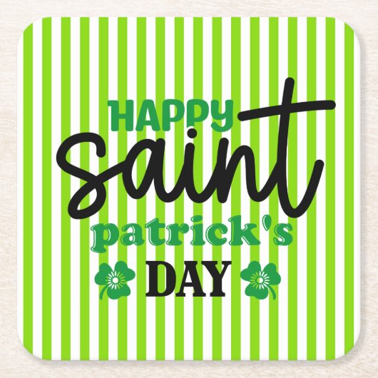 Happy Saint Patrick's Day-59889 Rechteckiger Pappuntersetzer (Vorderseite)