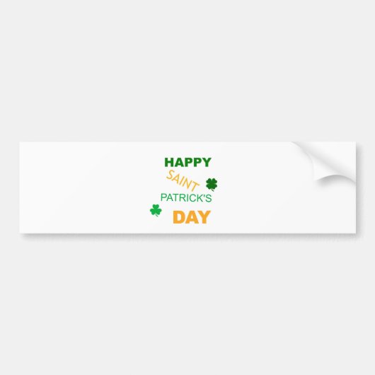 Happy Saint Patrick's Day Autoaufkleber (Vorne)