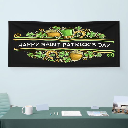 Happy Saint Patrick's Day Banner (Messe)
