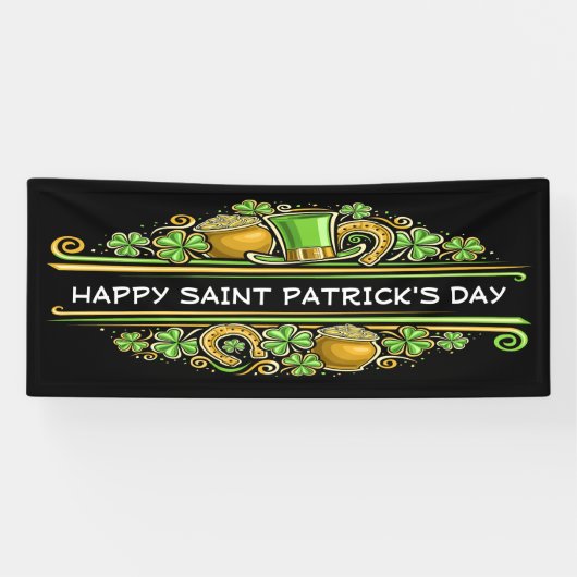 Happy Saint Patrick's Day Banner (Horizontal)