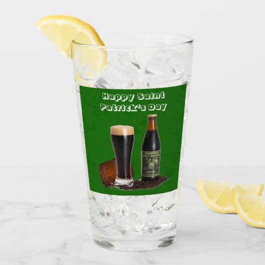 Happy Saint Patrick's Day Beer Glas (Vorderseite Ice)