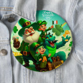 Happy Saint Patrick's Day bunt Button (Beispiel)