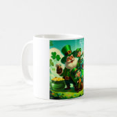 Happy Saint Patrick's Day bunt Kaffeetasse (Vorderseite Links)