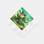 Happy Saint Patrick's Day bunt Serviette (Ecke)