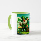 Happy Saint Patrick's Day bunt Tasse (Vorderseite Links)