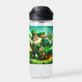 Happy Saint Patrick's Day bunt Trinkflasche (Rückseite)