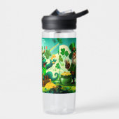 Happy Saint Patrick's Day bunt Trinkflasche (Links)