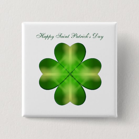Happy Saint Patrick's Day Button (Vorderseite)