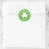 Happy Saint Patrick's Day Celebration Business Runder Aufkleber (Tasche)