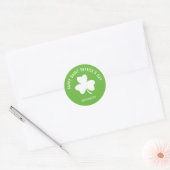 Happy Saint Patrick's Day Celebration Business Runder Aufkleber (Umschlag)