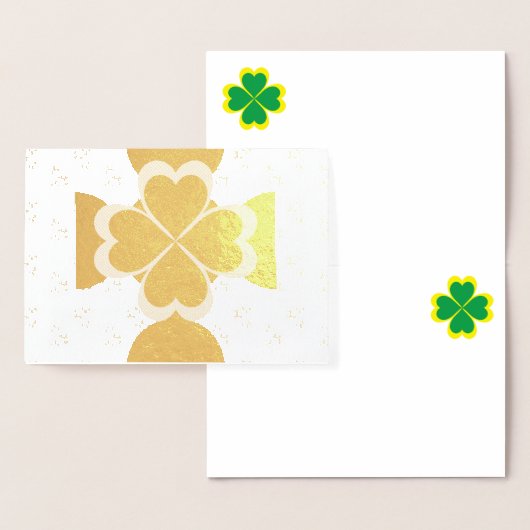 Happy Saint Patrick's Day Custom Foil Card Folienkarte (Anzeige)