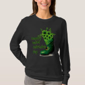 Happy Saint Patrick's Day Green Shoe Lucky Shamroc T-Shirt (Vorderseite)