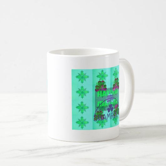 Happy Saint Patrick's Day Hakuna Matata Kaffeetasse (VorderseiteRechts)
