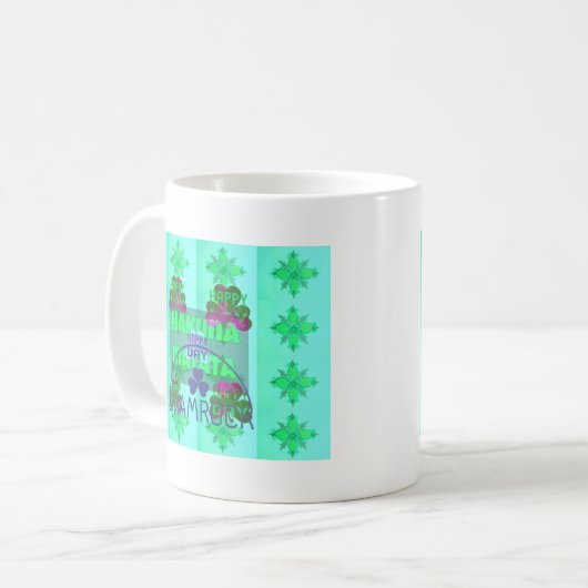 Happy Saint Patrick's Day Hakuna Matata Kaffeetasse (Vorderseite Links)