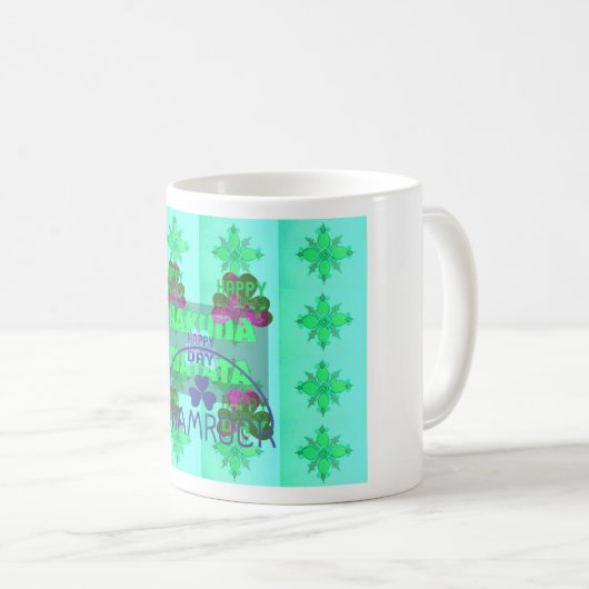 Happy Saint Patrick's Day Hakuna Matata Kaffeetasse (VorderseiteRechts)