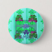 Happy Saint Patrick's Day Hakuna Matata Kunstdruck Button (Vorderseite)