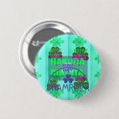 Happy Saint Patrick's Day Hakuna Matata Kunstdruck Button (Vorne & Hinten)