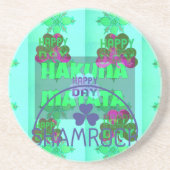 Happy Saint Patrick's Day Hakuna Matata Kunstdruck Getränkeuntersetzer (Vorne)