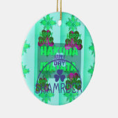 Happy Saint Patrick's Day Hakuna Matata Kunstdruck Keramik Ornament (Rechts)