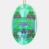 Happy Saint Patrick's Day Hakuna Matata Kunstdruck Keramik Ornament (Links)