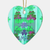 Happy Saint Patrick's Day Hakuna Matata Kunstdruck Keramikornament (Links)