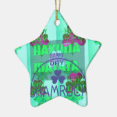 Happy Saint Patrick's Day Hakuna Matata Kunstdruck Keramikornament (Links)