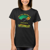 Happy Saint Patrick's Day Irish Buzz O Meter Graph T-Shirt (Vorderseite)