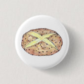 Happy Saint Patrick's Day Irish Soda Brot Loaf Button (Vorderseite)