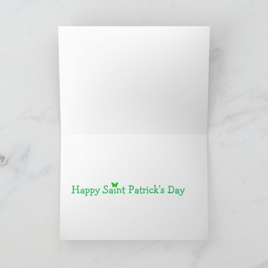 Happy Saint Patrick's Day Karte (Innenseite)