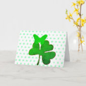 Happy Saint Patrick's Day Karte (Gelbe Blume)