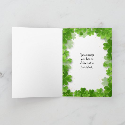 Happy Saint Patrick's Day Karte (Innenseite)