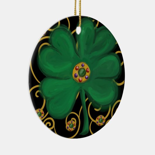 Happy Saint Patrick's Day Keramik Ornament (Rechts)