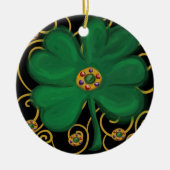 Happy Saint Patrick's Day Keramik Ornament (Vorne)